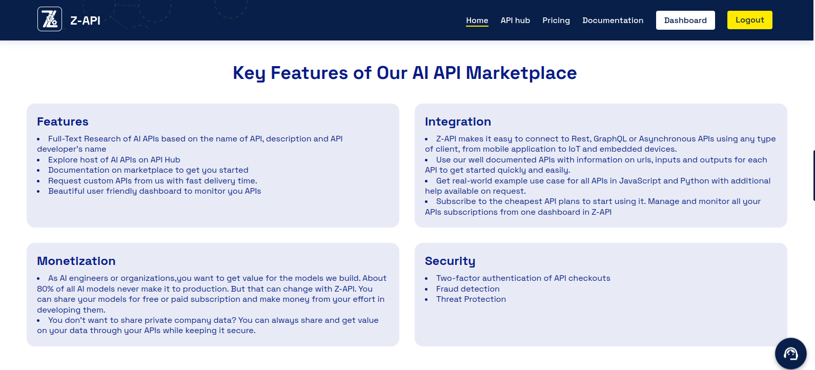 ZAPI.ai AI API Marketplace